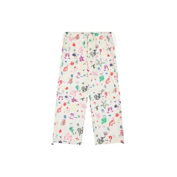 Cartoon Hand Painted Graffiti Casual Pants