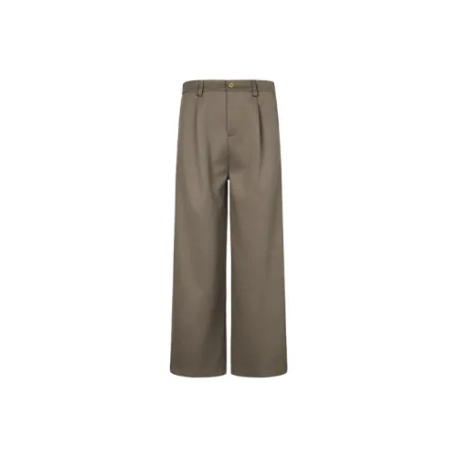 Casual Loose Blended Synthetic Fabrics Suit Trousers
