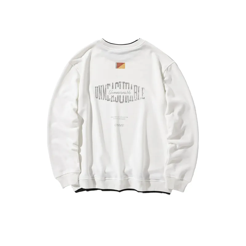 Original Tooling Style Letter Printed Loose Crewneck Base Shirt-2