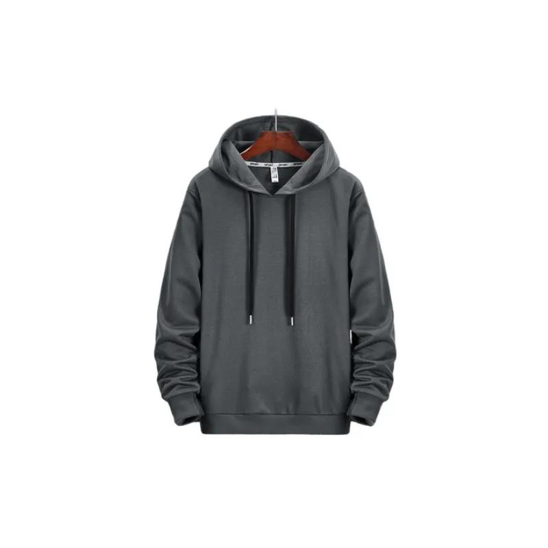 Casual Plain Loose Sweatshirt-4