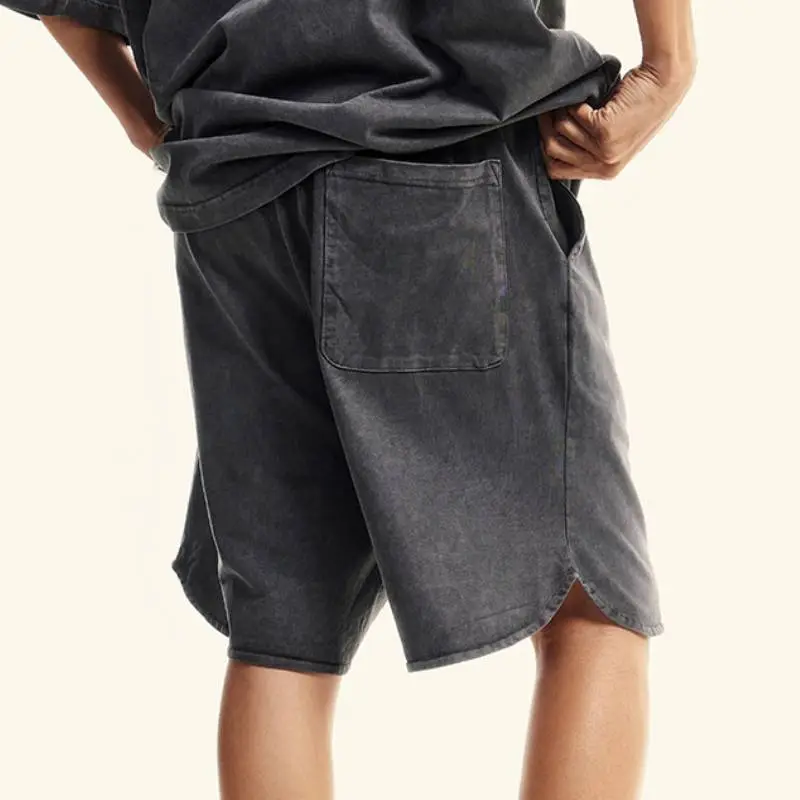 Sporty Loose Cotton Casual Shorts-13