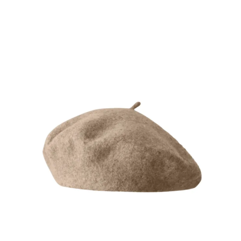 Retro Plain Beret Women-4