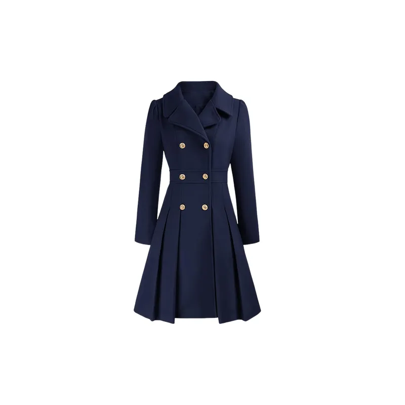 Casual Plain Polyester Coat Women-8