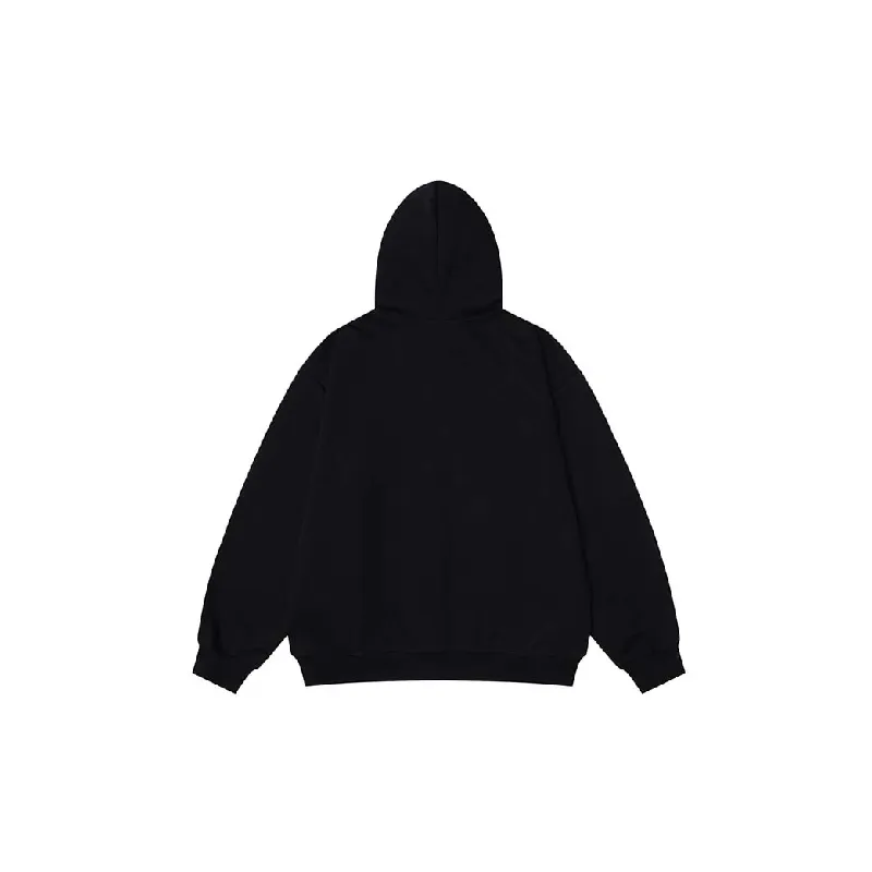Street Letter Cotton Blended Fabric Hoodie-1