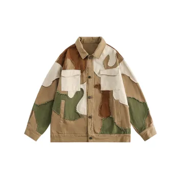 Casual Camouflage Denim Jacket