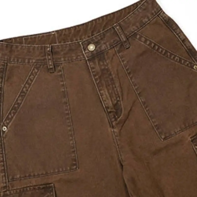 Basics Plain Cotton Cargo Pants-5