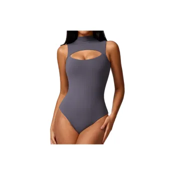 Simple Casual Bodysuit Women