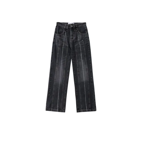 High Street Design Line Patch Jeans