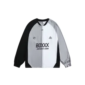 Street Tide Color Splicing Long Sleeve T Shirt
