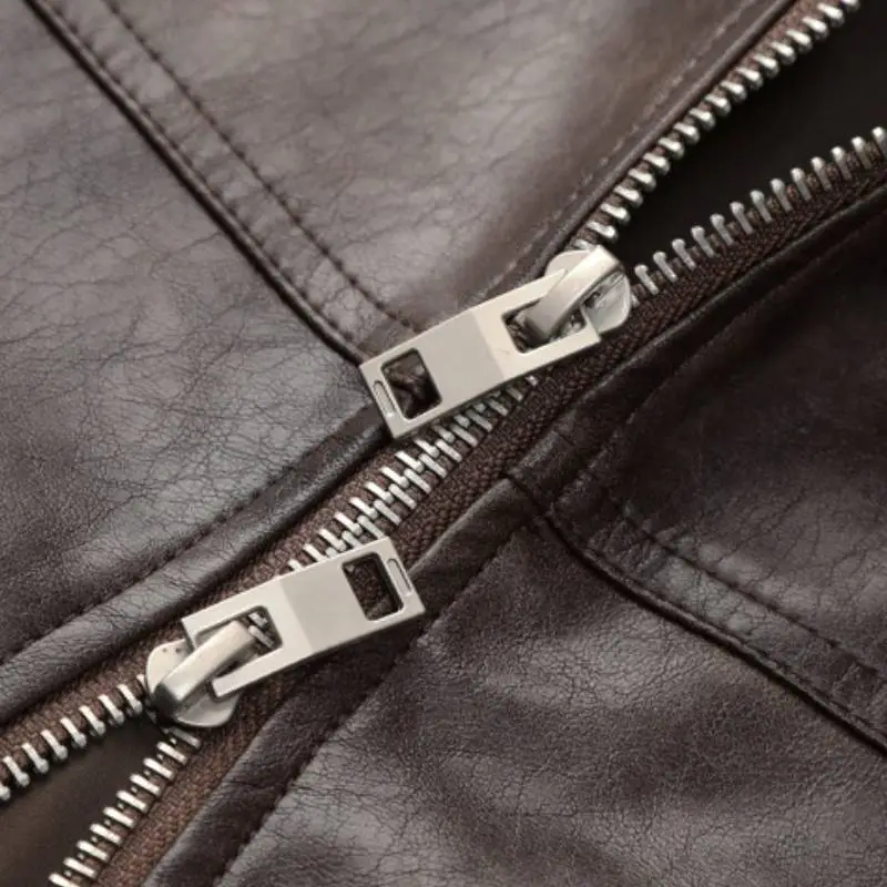 Cool Loose PU Leather Jacket-4