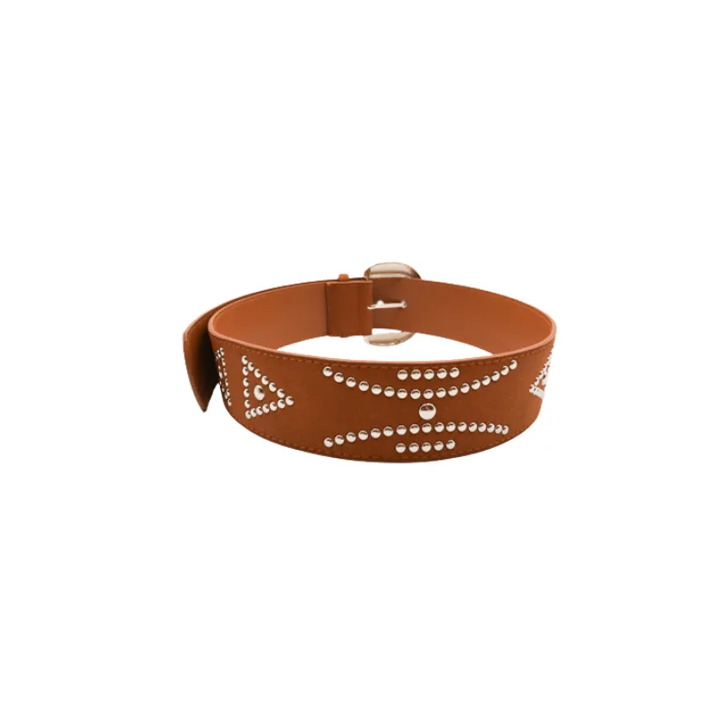 Street Metal Leather Belt-1