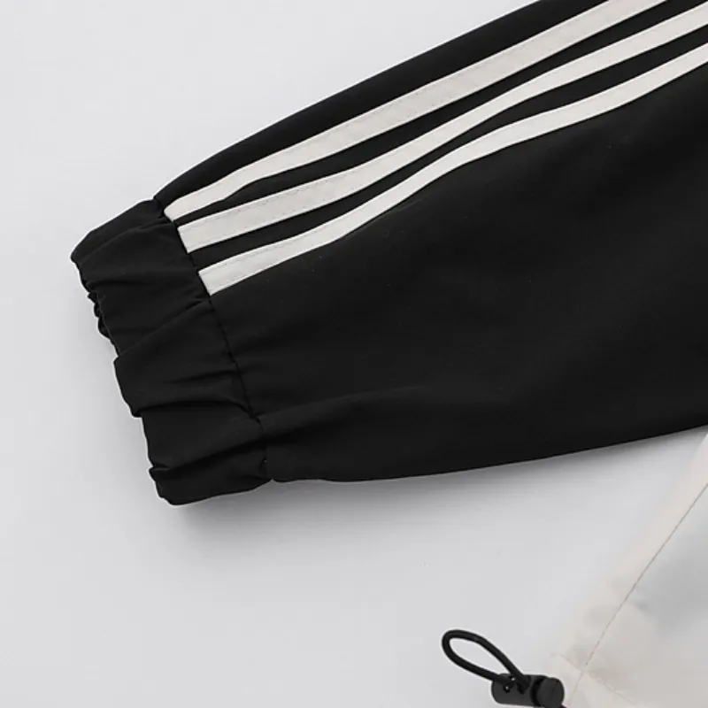 Casual Striped Polyester Jacket-2