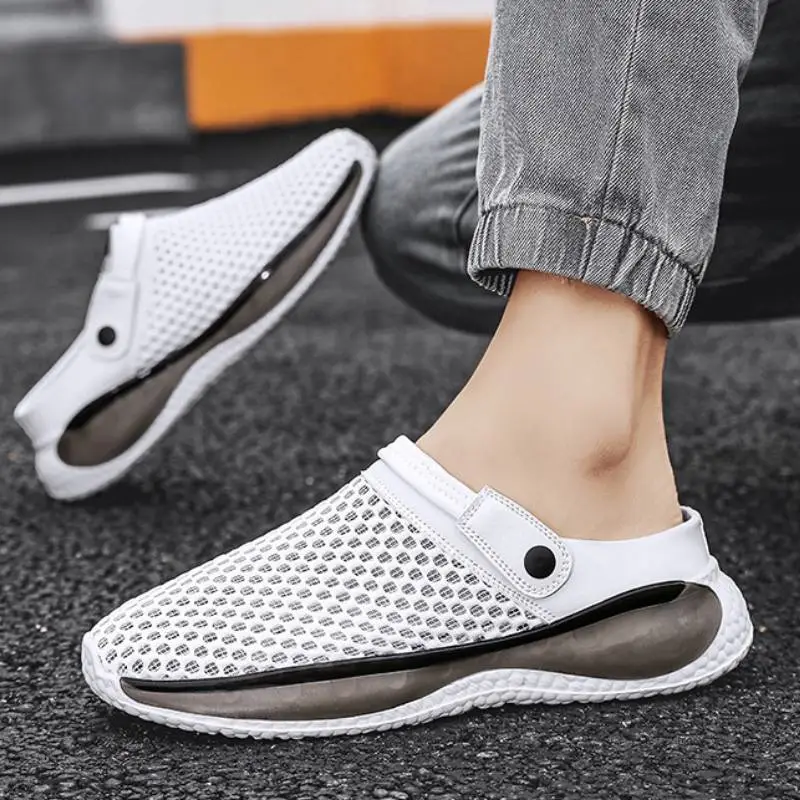 Sporty Hollow Out Slippers-10