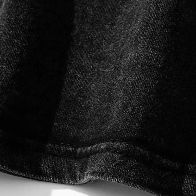 Fashionable Washed 100% Cotton T Shirt-10