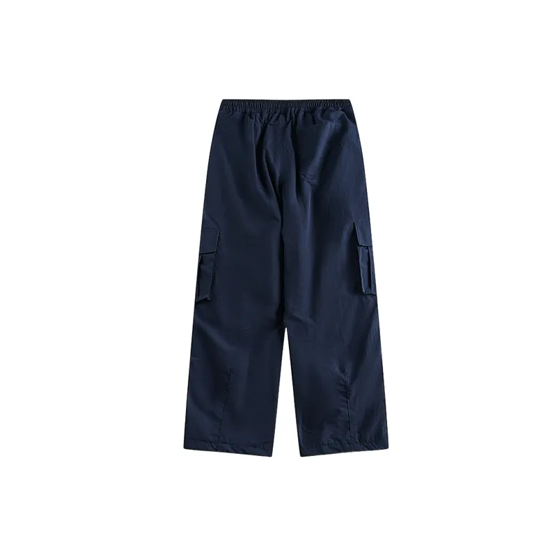 Retro Loose Blended Synthetic Fabrics Baggy Casual Pants-7