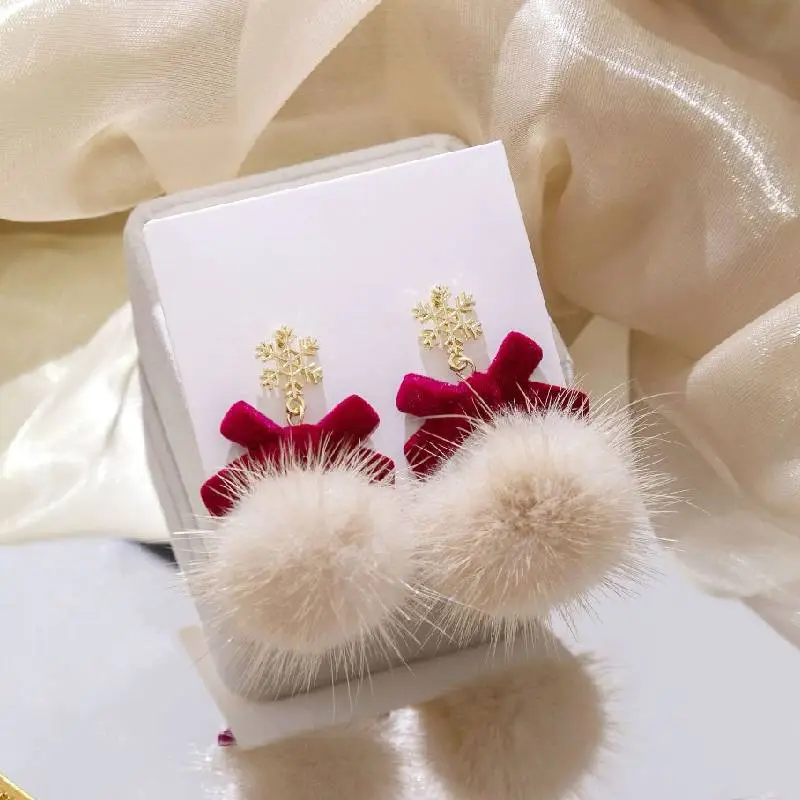 Fashionable Fringe Bow Earring-5