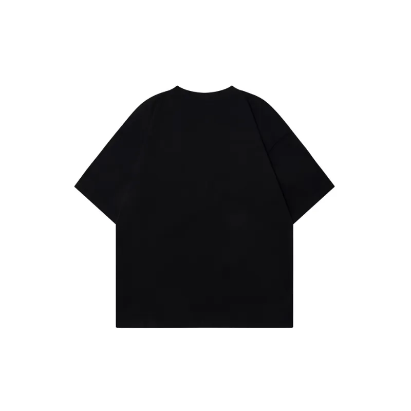 Retro Letter 100% Cotton T Shirt-3