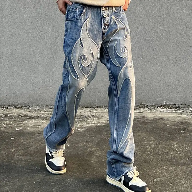 Fashionable Simple Jeans-1