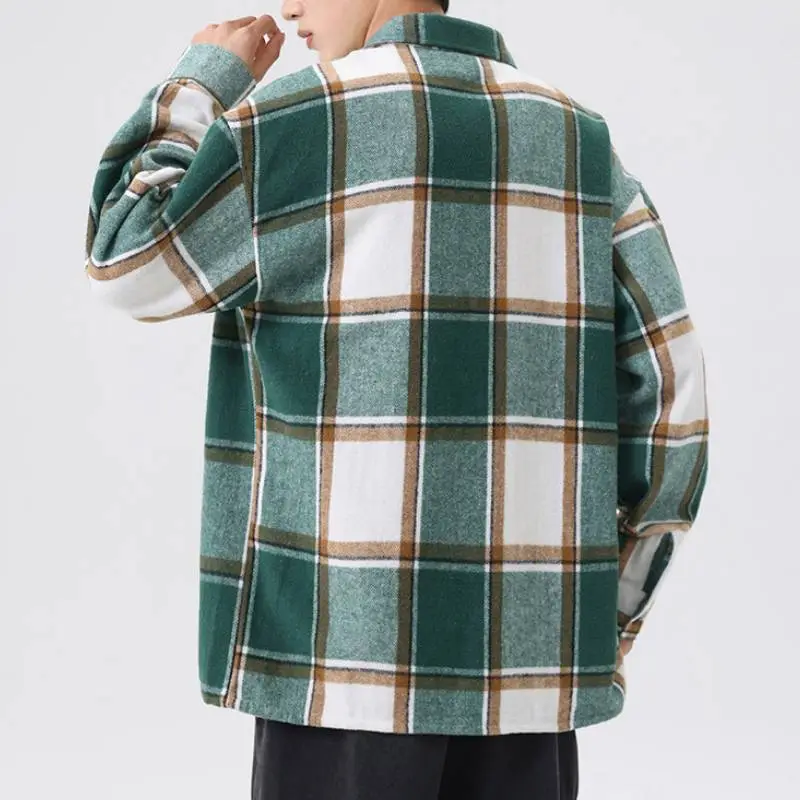 Casual Loose Cotton Blended Fabric Shirt-7