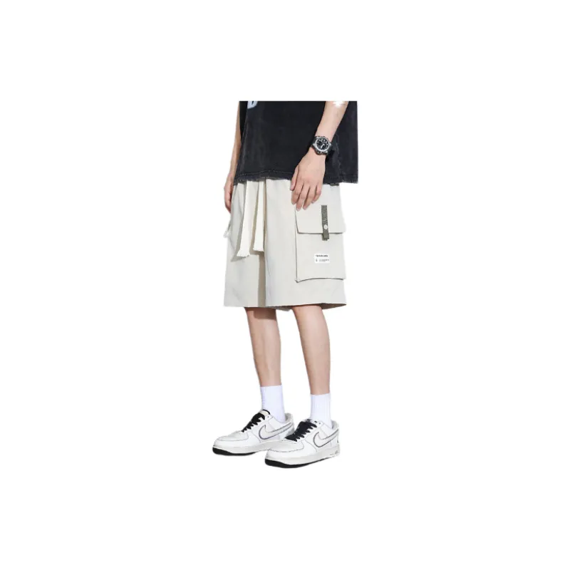 Casual Loose Polyester Cargo Shorts-6