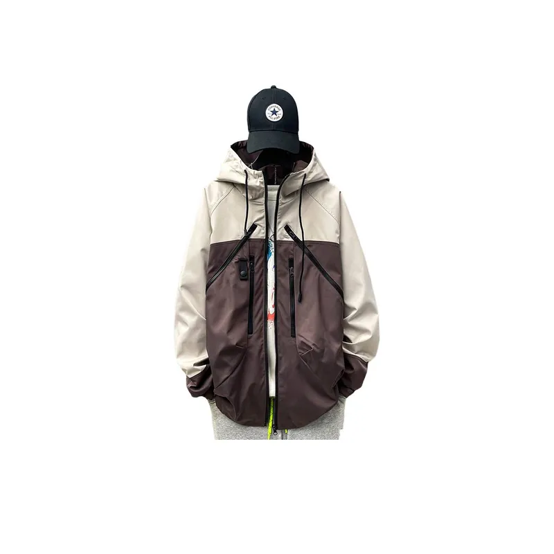 Trendy Hooded Windproof Jacket-0