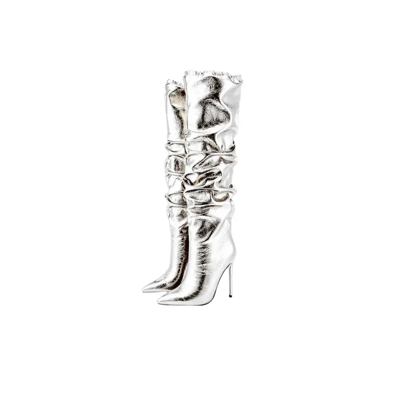 Fashionable Funky Knee High Boots-2