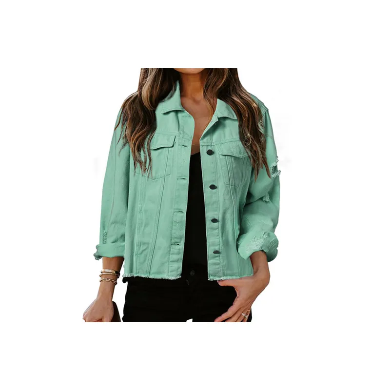 Fashionable Simple Denim Jacket-0