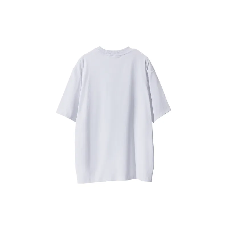 Trendy Street Loose Cotton Blended Fabric T Shirt-5