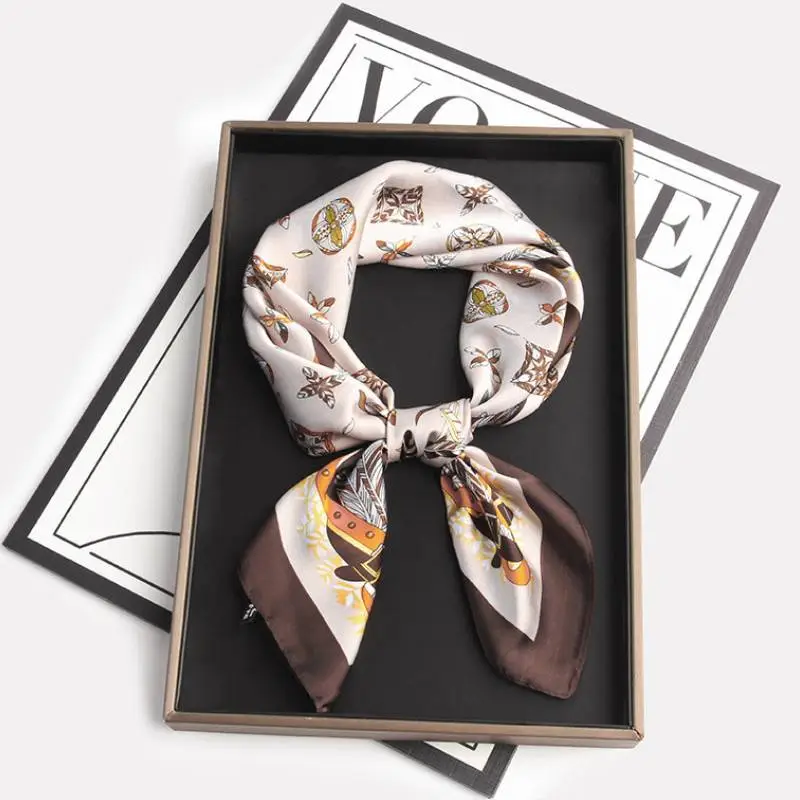 Fashionable Simple Silk Scarf Women-5