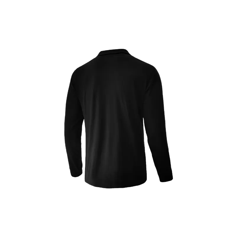 Casual Long Sleeve Cotton Blended Fabric Polo-2