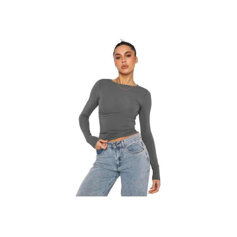 Fashionable Basics Polyester T Shirt-0