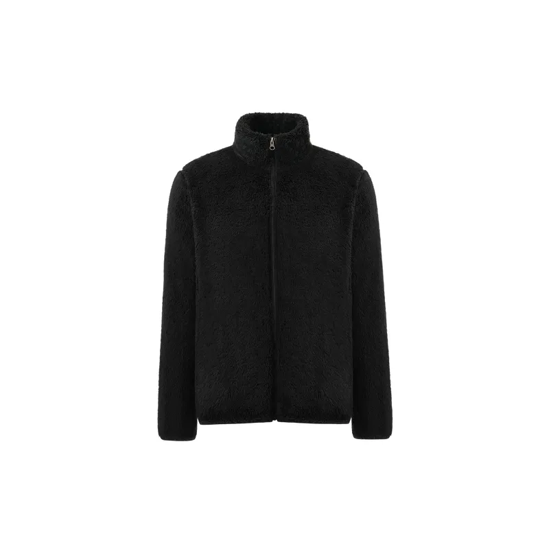 Basics Loose Polar Fleece Velvet Jacket-1