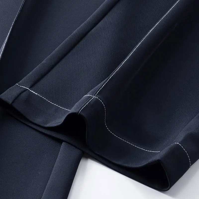 Casual Simple Blended Synthetic Fabrics Suit Trousers-6
