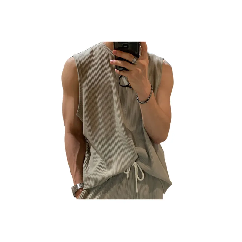 Trendy Sleeveless Sports Vest-3
