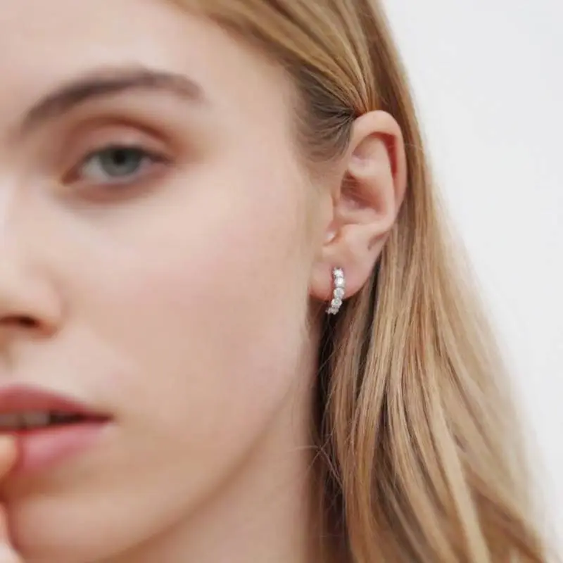 Simple Geometric Ear Stud Women-4