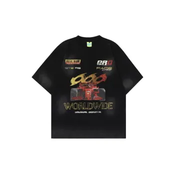 Retro Hip Hop Racing T Shirt