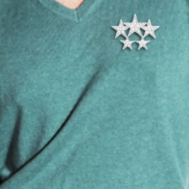 Fashionable Star Brooch Women-1