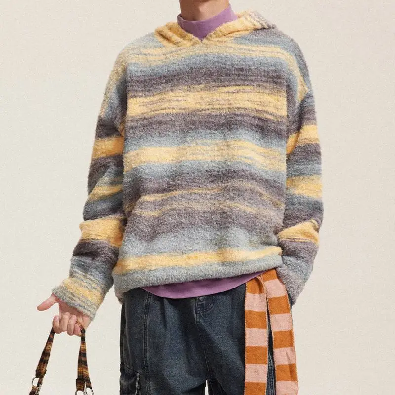 Basics Simple Blended Synthetic Fabrics Sweater-7