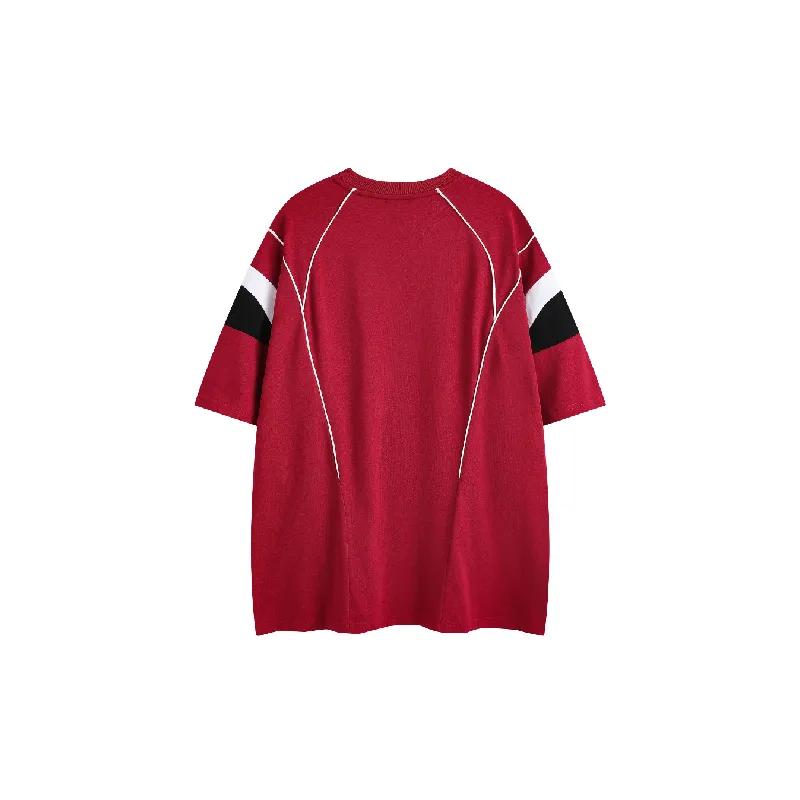 Retro Loose Combed Cotton T Shirt Unisex-5