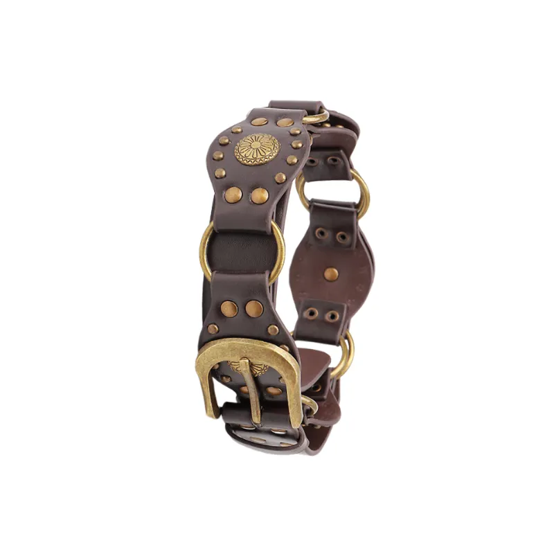 Retro Fashionable Leather Belt Women-1