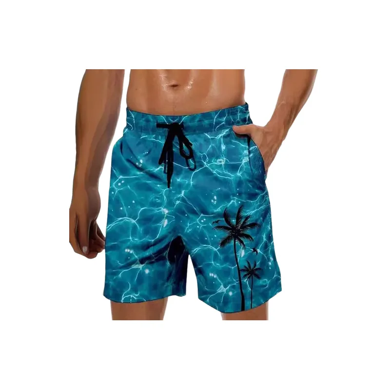 Sporty Retro Polyester Casual Shorts-6