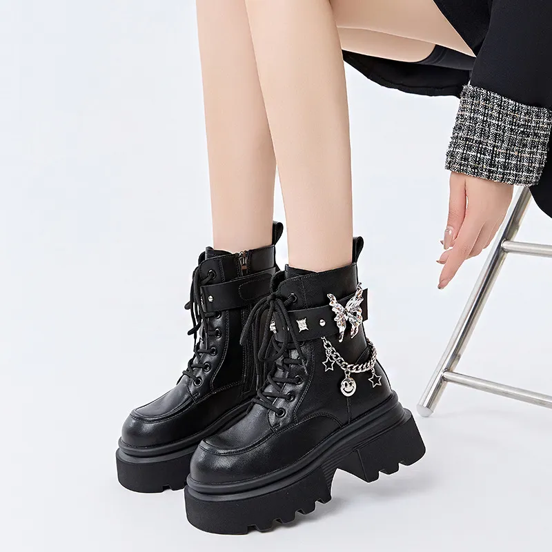 Fashionable Simple Ankle Boots-1