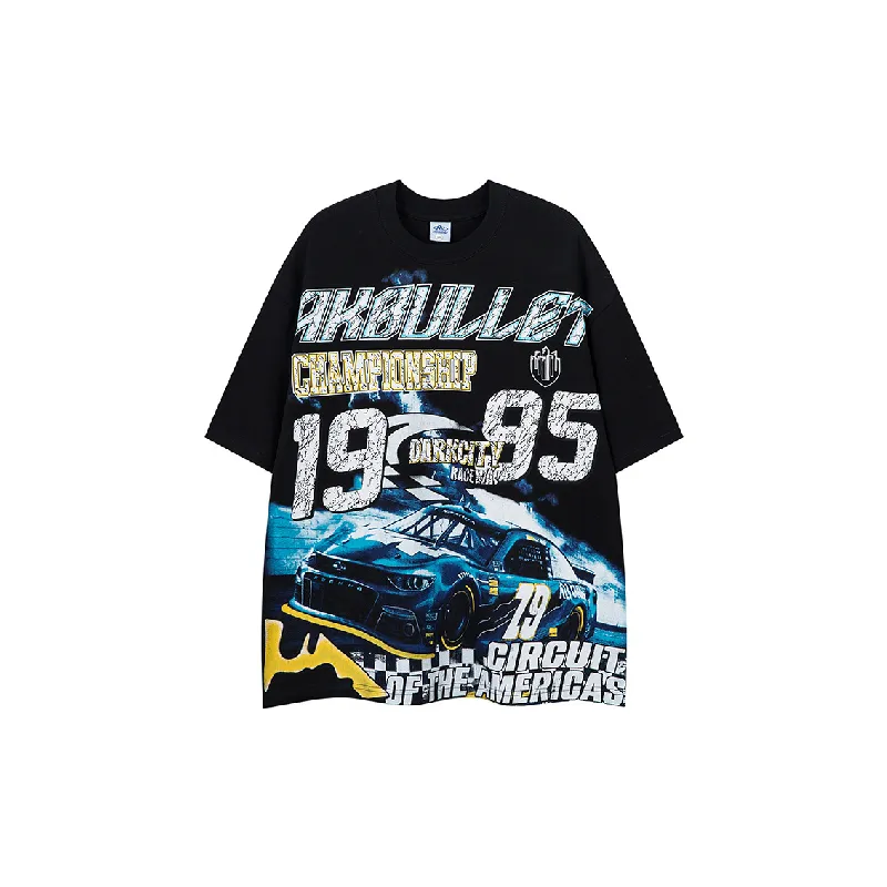 Retro Trendy Combed Cotton T-Shirt-6