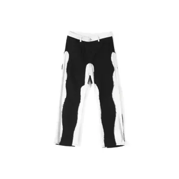 Loose Style Color Matching Jeans