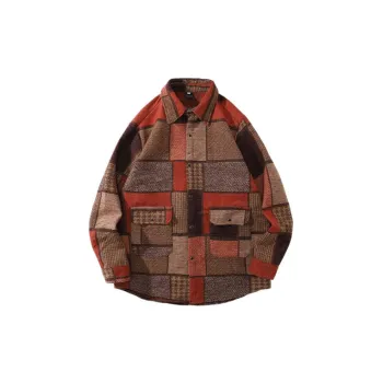Vintage Wear Cupwear Long sleeved Couple Loose Thickened Woolen Jacket