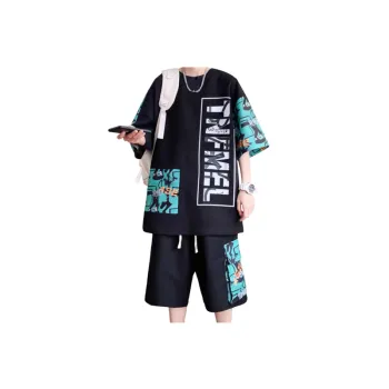 Plus Size Shorts and T Shirt Set