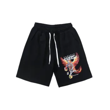 Street Sports Cotton Blended Fabric Casual Shorts