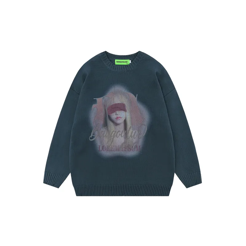 Retro Loose Sweater-0
