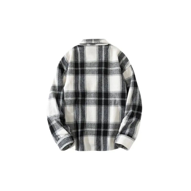Casual Loose Cotton Blended Fabric Shirt-9