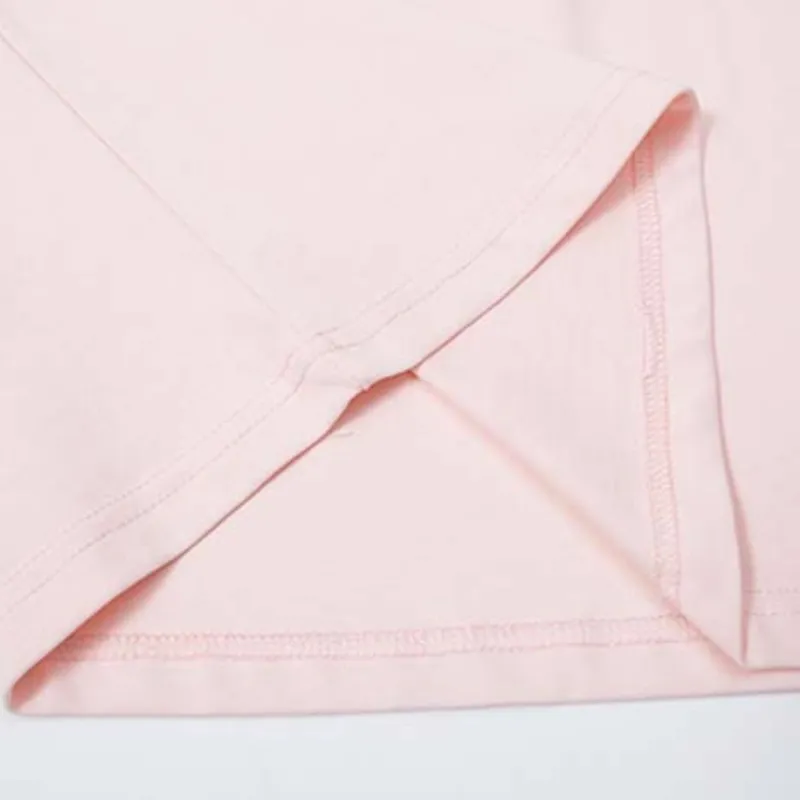 Embroidery Loose Cotton Blended Fabric T Shirt-7